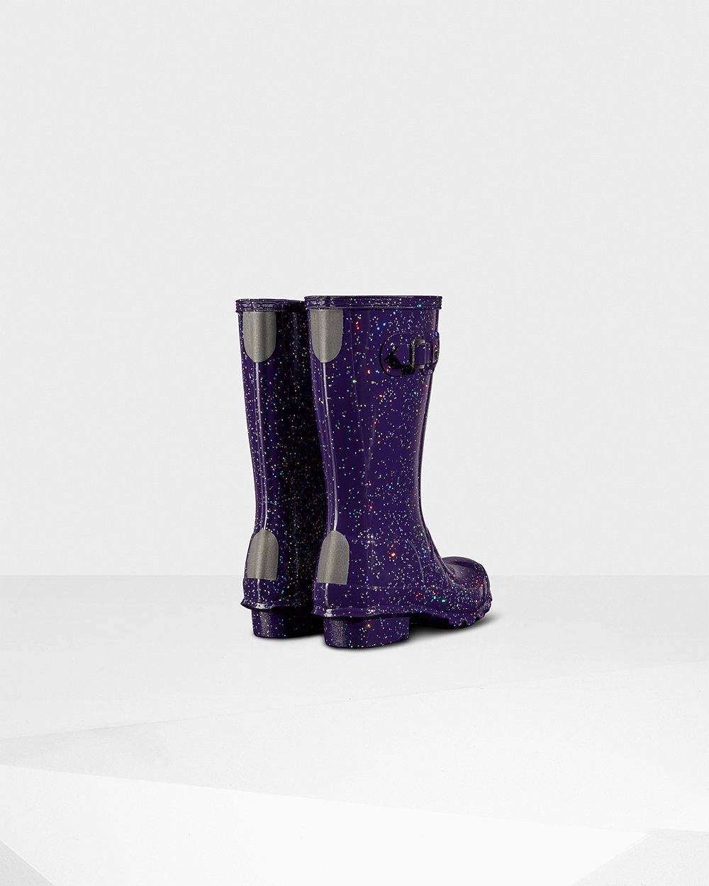 Galochas Hunter Criança Azuis Roxo - Original Big Giant Glitter - 87YGTCRLO